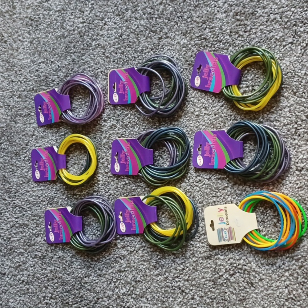 Lot of New Jelly Bracelets